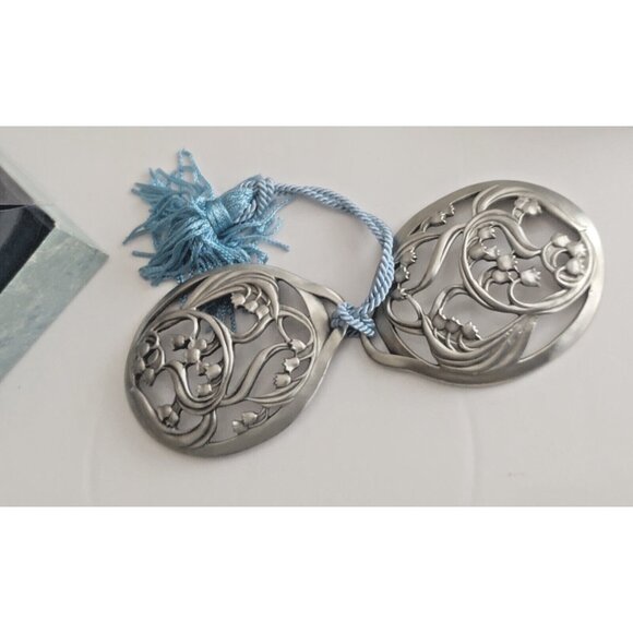 VINTAGE 1991 SEAGULL CANADA PEWTER BROOCH ORNAMENT/SACHET HOLDERS (2) New - Picture 7 of 9